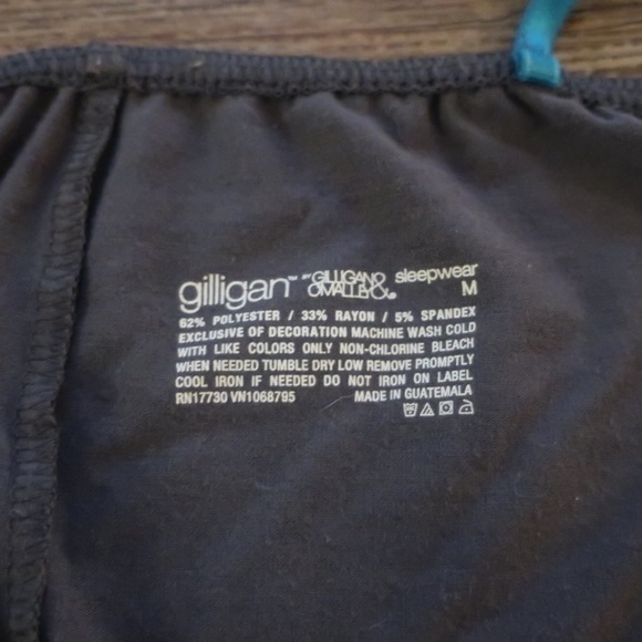 Gilligan & O’Malley Grey Romper with Teal Lace Trim Size M - Picture 4 of 4